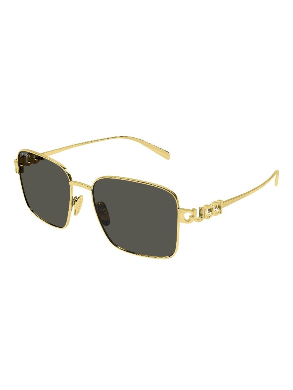 New Gucci Women's Sunglasses Gold Grey Lens Metal Frame GG1937S 001 54
